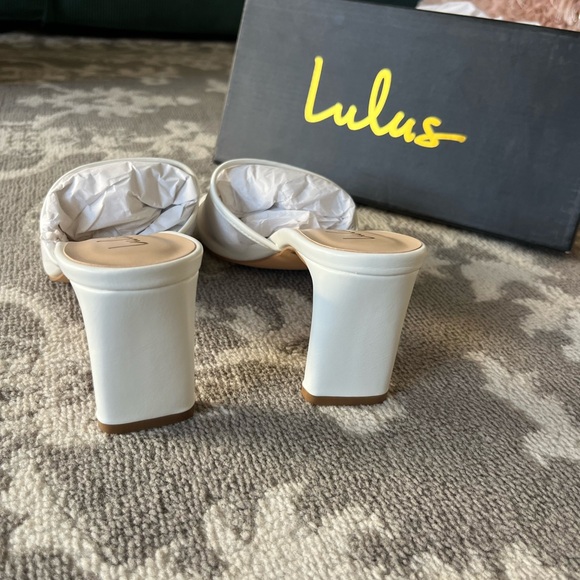 Lulus White Roreto Heels - Picture 3 of 5